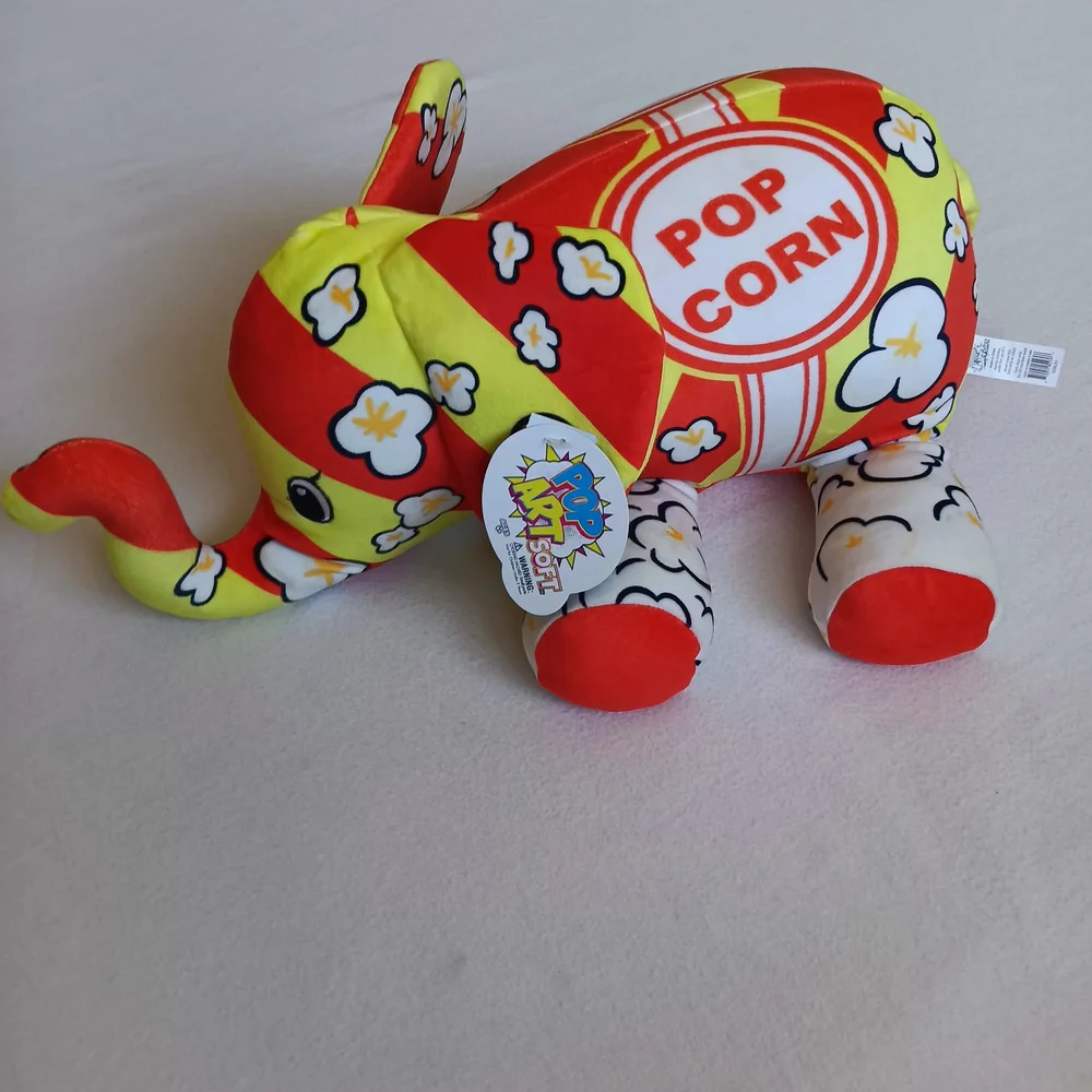 Pop Art Soft Mammouth-Cornelius The Ultra Soft Bean Filled Popcorn Themed Plush